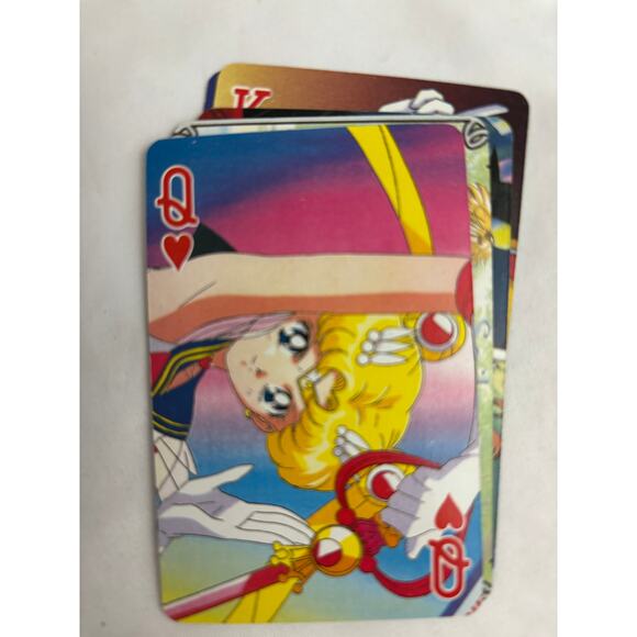 Vintage Lot of 5 Sailor Moon FAN BOOK Playing Cards Flag Japan 1st EDITION 1990s - Picture 9 of 16